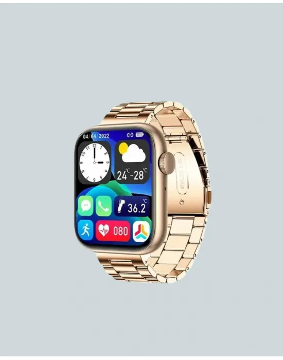 Amoled Ekranlı Türkçe Menülü Akıllı Saat Bluetooth Görüşmeli