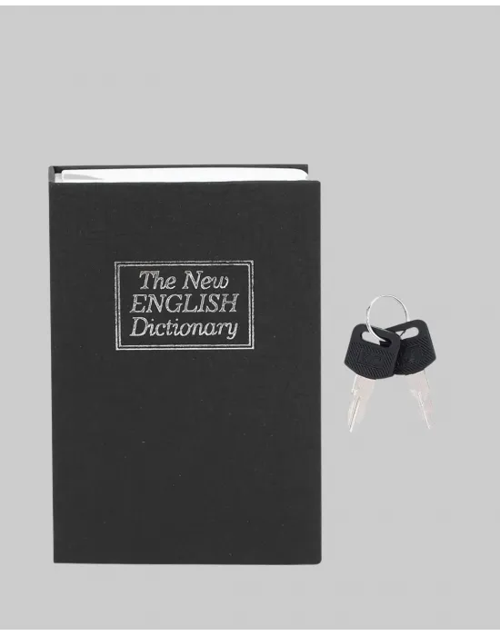 Anahtarlı Gizli Kitap Kasa – Metal İç Yapı, Kamuflajlı Sözlük Tasarım