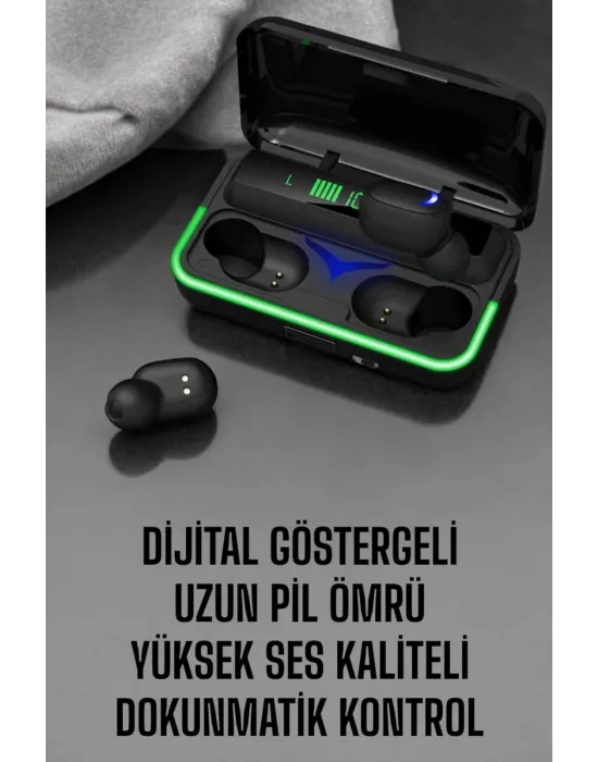 Android Ve İos Uyumlu Bluetooth Bağlantılı Powerbankli Kulaklık