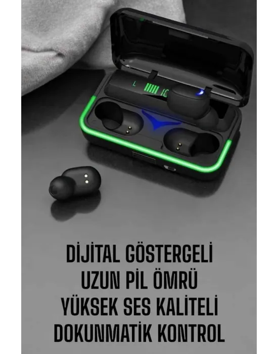 Android Ve İos Uyumlu Bluetooth Bağlantılı Powerbankli Kulaklık