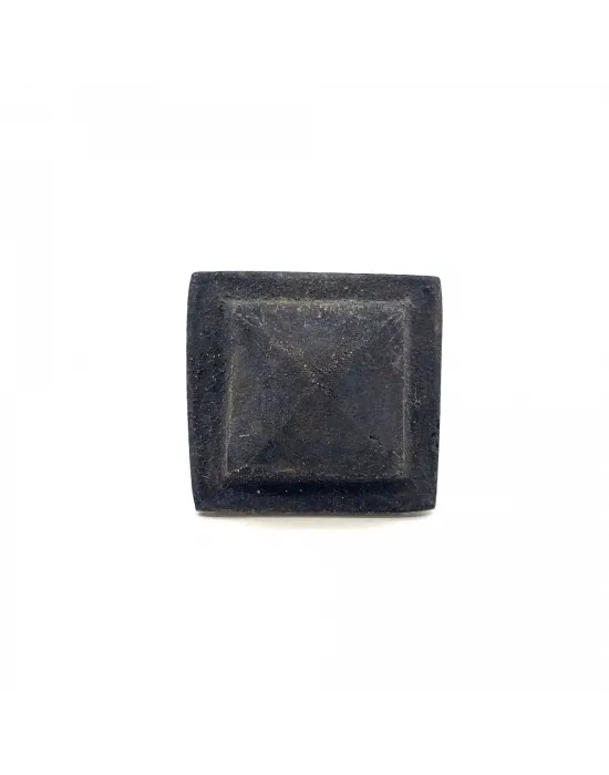 Antika Tarz Dekoratif Pirinç Flanşlı Piramit Kabara - 29 Mm, Oksit