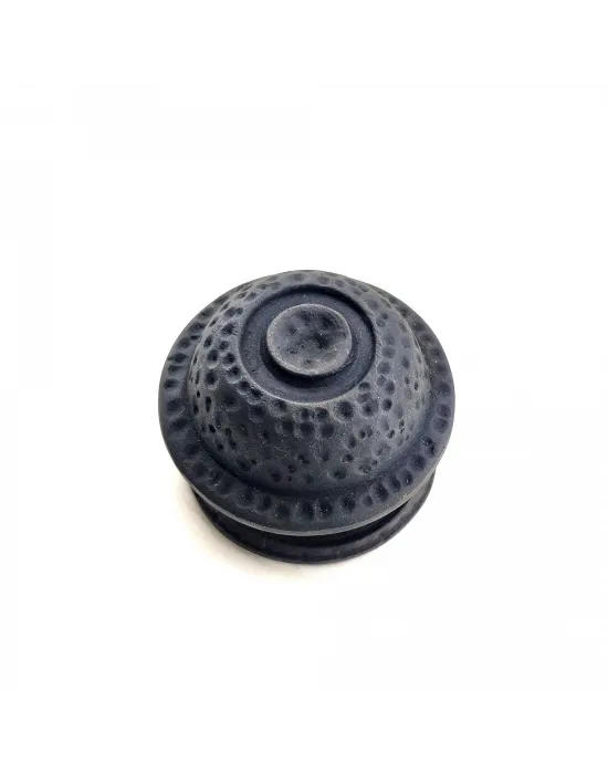 Antika Tarz Dekoratif Pirinç Gözlü Kapı Tokmağı - 78mm Çap, Oksit