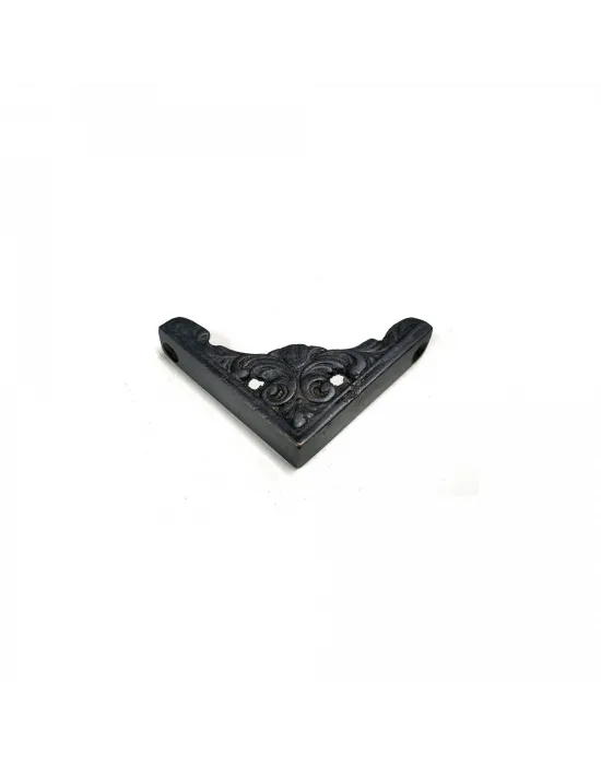 Antika Tarz Dekoratif Pirinç Köşe Süsü - 58x58 Mm, Oksit