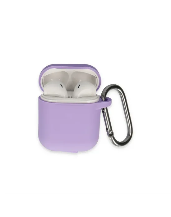 Apple Airpods 2 (2.nesil) Hang Kılıf - Lila