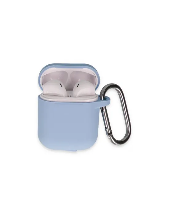 Apple Airpods 2 (2.nesil) Hang Kılıf - Mavi