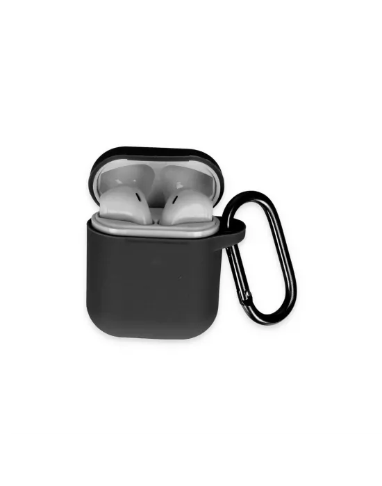 Apple Airpods 2 (2.nesil) Hang Kılıf - Siyah