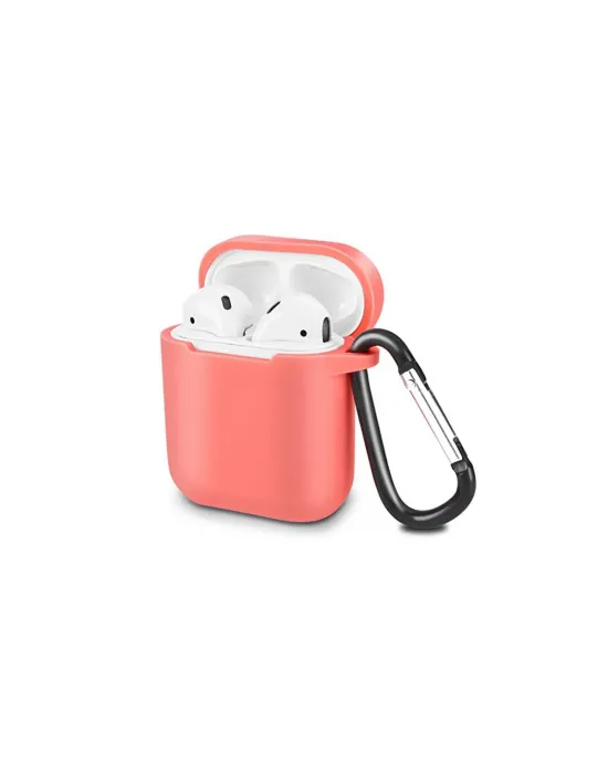 Apple Airpods 2 (2.nesil) Sert Silikon Kılıf - Fuşya
