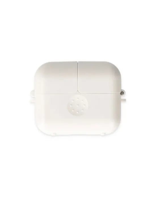 Apple Airpods 3 (3.nesil) Basmalı Kılıf - Beyaz