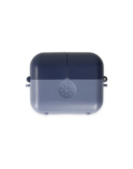 Apple Airpods 3 (3.nesil) Basmalı Kılıf - Mavi-lacivert