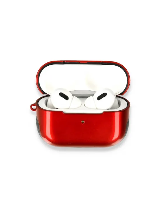 Apple Airpods Pro (1.nesil) 3in1 Kılıf - Kırmızı