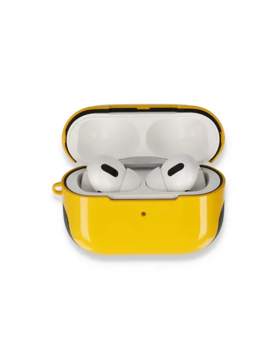 Apple Airpods Pro (1.nesil) 3in1 Kılıf - Sarı
