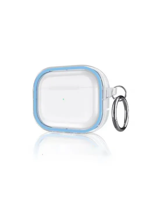 Apple Airpods Pro 2 (2.nesil) Shiny Şeffaf Kılıf - Sierra Blue