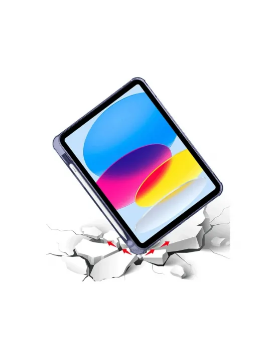 Apple İpad 2022 10.9 (10.nesil) Kılıf Kalemlikli Mars Tablet Kılıfı - Lavender
