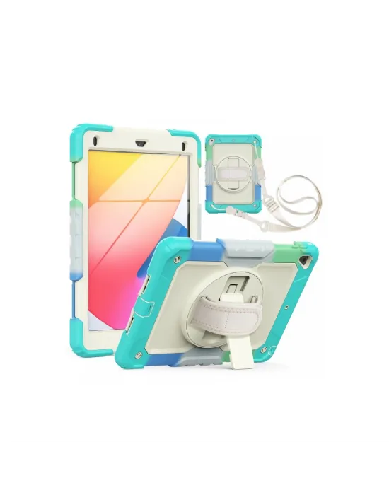 Apple İpad 5 Air 9.7 Kılıf Tablet Rainbow Kapak - Turkuaz