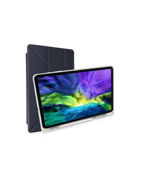 Apple İpad 9.7 (2018) Kılıf Kalemlikli Mars Tablet Kılıfı - Lacivert