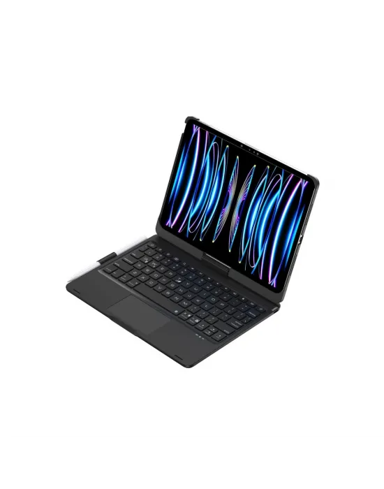 Apple İpad Pro 11 (2024) F11 Ats Kılıf Magic Dönen Klavyeli Tablet Kılıf - Siyah