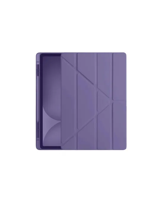 Apple İpad Pro 11 (2024) Kılıf Kalemlikli Hugo Tablet Kılıfı - Mor