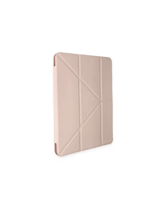 Apple İpad Pro 12.9 (2021) Kılıf Kalemlikli Mars Tablet Kılıfı - Rose Gold