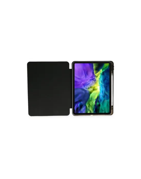 Apple İpad Pro 12.9 (2021) Kılıf Kalemlikli Mars Tablet Kılıfı - Siyah
