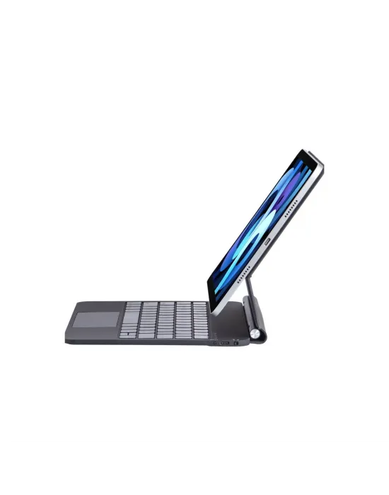Apple İpad Pro 13 (2024) Kılıf X9p Magic Manyetik Klavyeli Tablet Kılıfı - Siyah