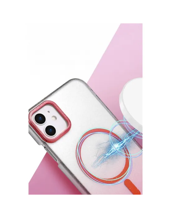 Apple İphone 11 Glossy Magsafe Kapak - Siyah