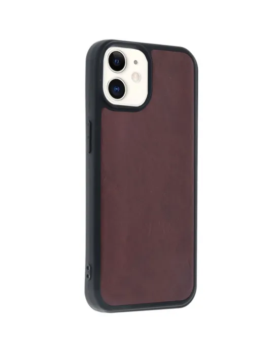 Apple İphone 11 Kılıf Aras Deri Kapak - Bordo