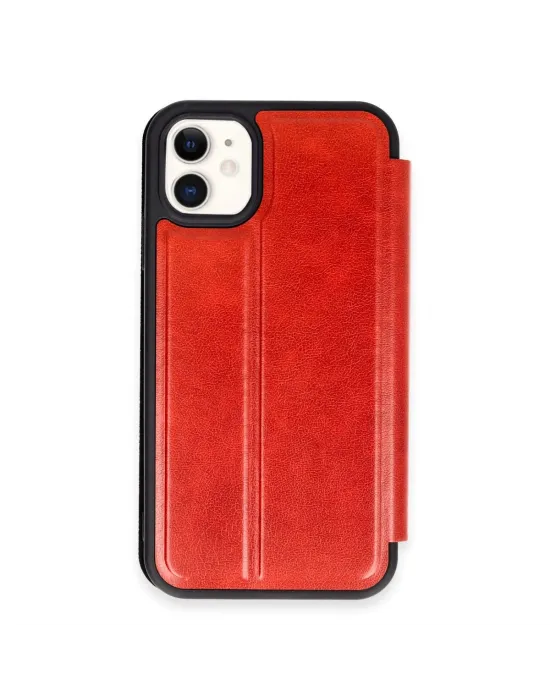 Apple İphone 11 Kılıf Flip Cover - Kırmızı