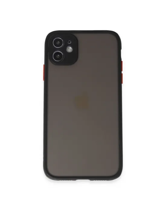 Apple İphone 11 Kılıf Montreal Silikon Kapak - Siyah