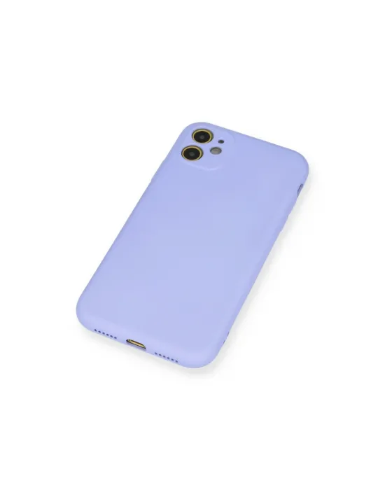 Apple İphone 11 Kılıf Nano İçi Kadife Silikon - Lila