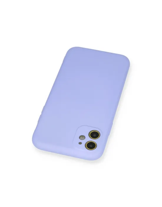 Apple İphone 11 Kılıf Nano İçi Kadife Silikon - Lila