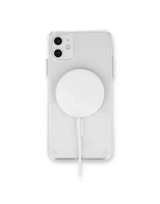 Apple İphone 11 Kılıf Pc Real Magsafe Kapak - Şeffaf