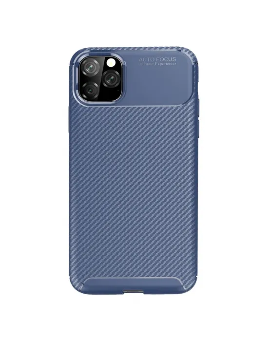 Apple İphone 11 Pro Kılıf Auto Focus Karbon Kapak - Lacivert