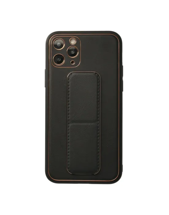 Apple İphone 11 Pro Kılıf Coco Deri Standlı Kapak - Siyah