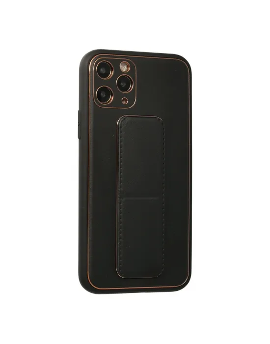 Apple İphone 11 Pro Kılıf Coco Deri Standlı Kapak - Siyah
