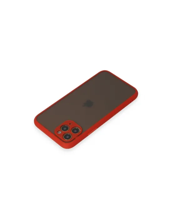 Apple İphone 11 Pro Kılıf Montreal Silikon Kapak - Kırmızı