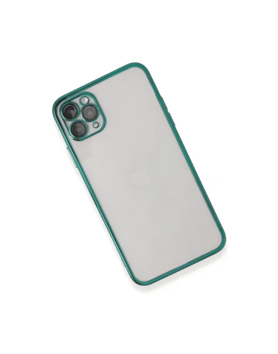 Apple İphone 11 Pro Kılıf Razer Lensli Silikon - Yeşil