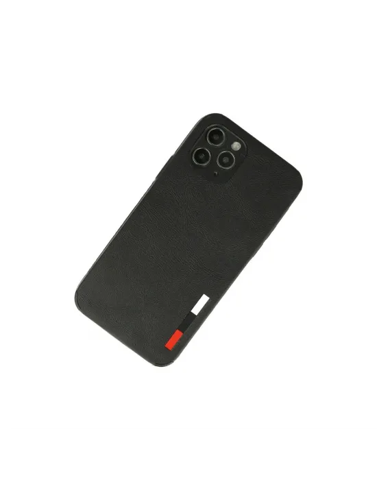 Apple İphone 11 Pro Max Kılıf Loop Deri Silikon - Siyah