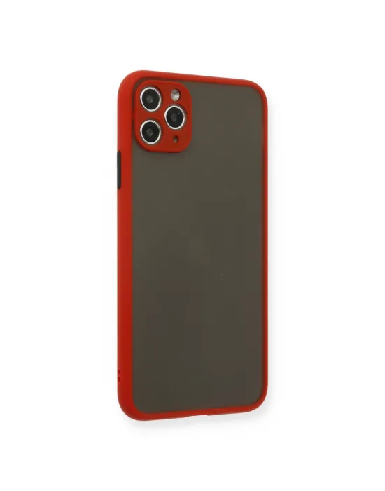 Apple İphone 11 Pro Max Kılıf Montreal Silikon Kapak - Kırmızı
