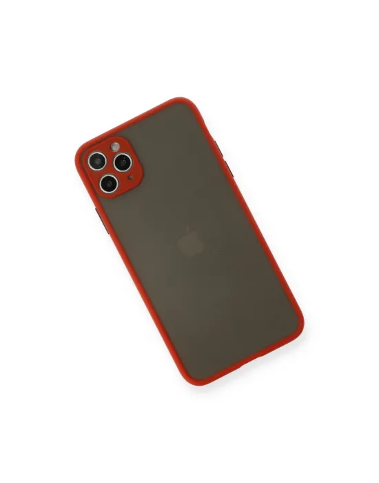 Apple İphone 11 Pro Max Kılıf Montreal Silikon Kapak - Kırmızı