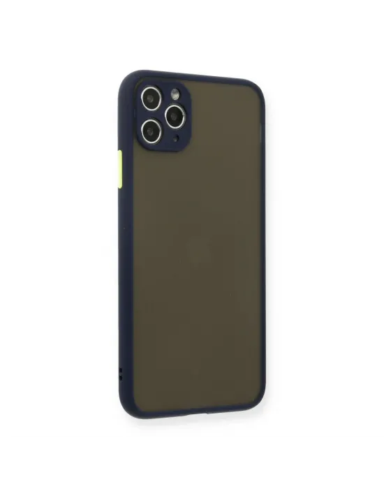 Apple İphone 11 Pro Max Kılıf Montreal Silikon Kapak - Lacivert