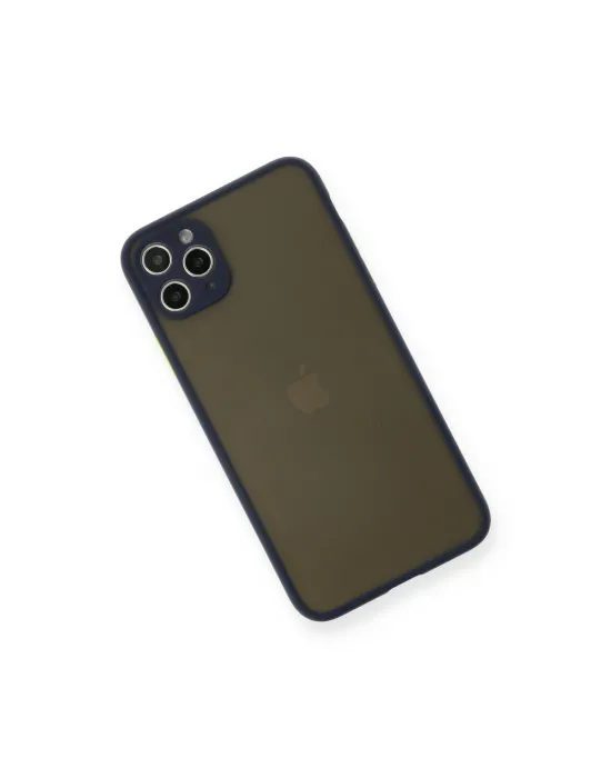 Apple İphone 11 Pro Max Kılıf Montreal Silikon Kapak - Lacivert