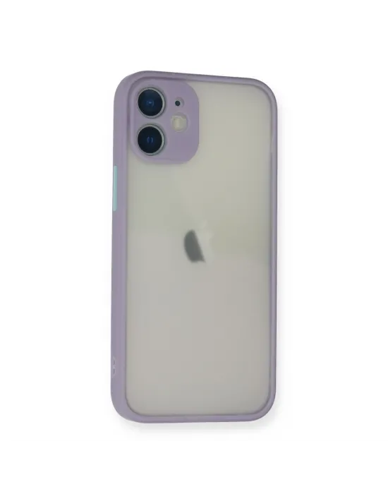 Apple İphone 11 Pro Max Kılıf Montreal Silikon Kapak - Mor