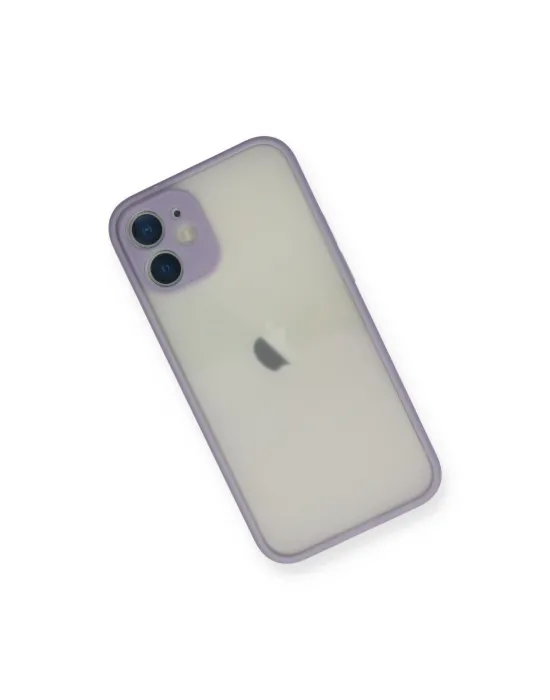 Apple İphone 11 Pro Max Kılıf Montreal Silikon Kapak - Mor