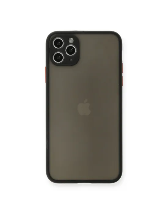 Apple İphone 11 Pro Max Kılıf Montreal Silikon Kapak - Siyah