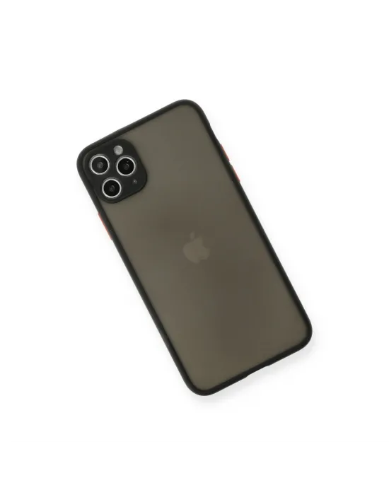 Apple İphone 11 Pro Max Kılıf Montreal Silikon Kapak - Siyah