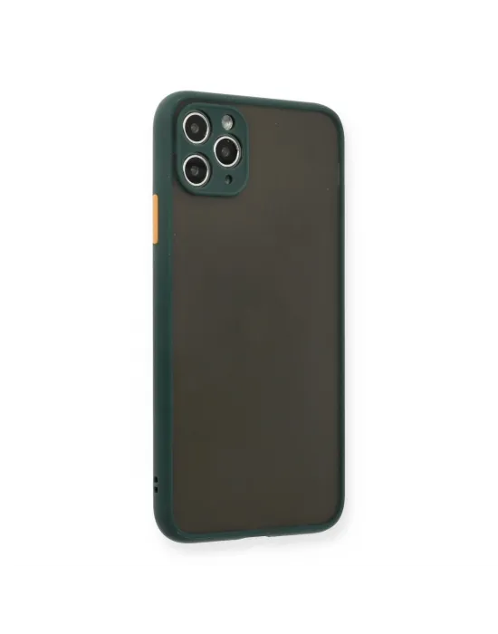 Apple İphone 11 Pro Max Kılıf Montreal Silikon Kapak - Yeşil