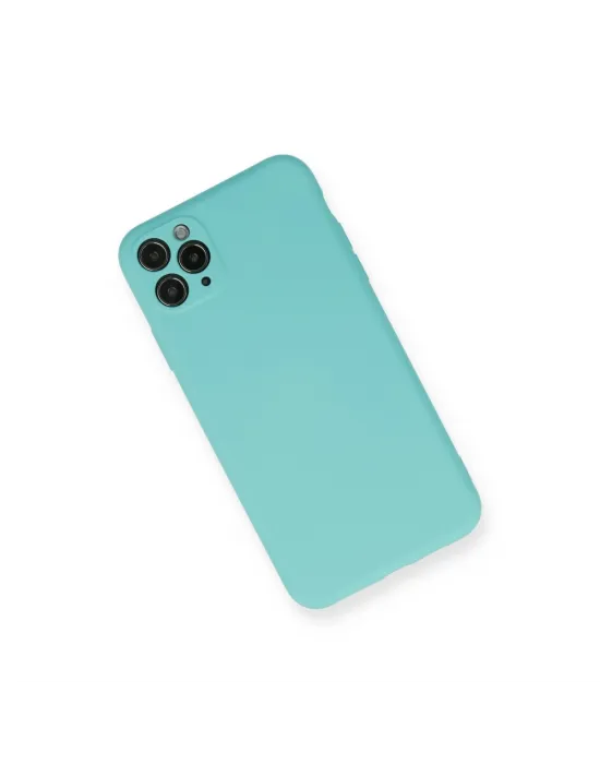 Apple İphone 11 Pro Max Kılıf Nano İçi Kadife Silikon - Turkuaz