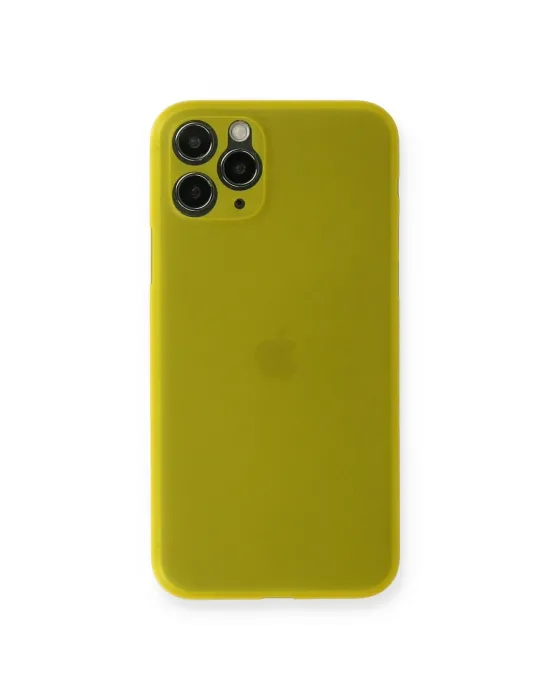 Apple İphone 11 Pro Max Kılıf Pp Ultra İnce Kapak - Sarı