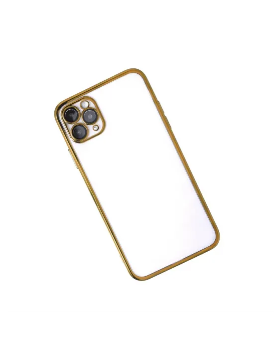 Apple İphone 11 Pro Max Kılıf Razer Lensli Silikon - Gold