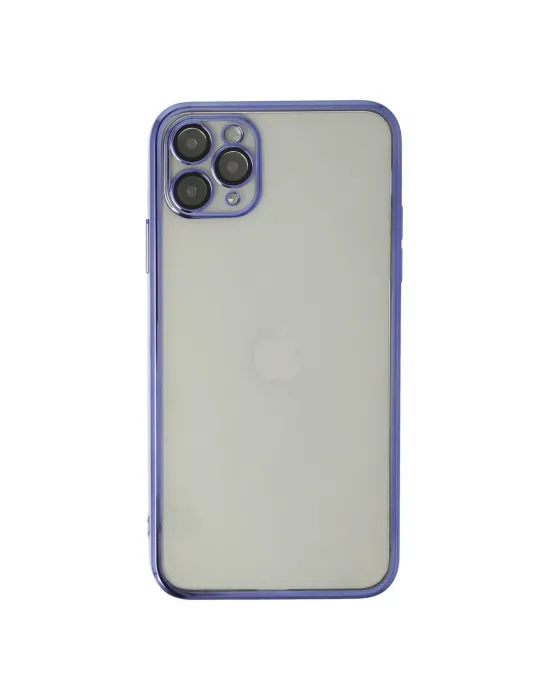 Apple İphone 11 Pro Max Kılıf Razer Lensli Silikon - Mor